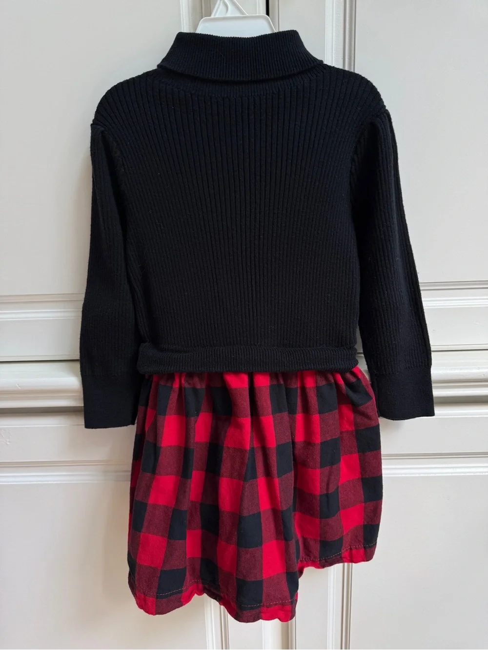 Gap 2 in 1 Turtleneck Sweater Buffalo Plaid Dress 4T